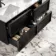 Bora Black Oak Carrara Marble Wall Hung Vanity Drawer & Undermount Basin 1200mm