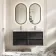Kos Black Oak Wall Hung Basin Drawer Vanity 1200mm