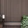Trepanel Aqua 3D® Waterproof Walnut Brown Wood Effect Slat Panels 3 Pack (Covers 1.39SQM)
