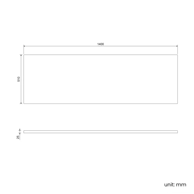 Witney Straight Bath Front Panel 1400mm