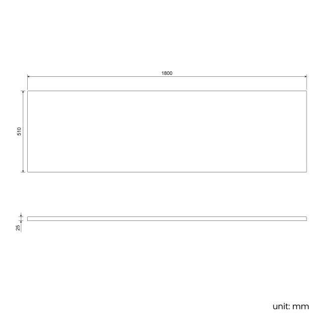 Witney Straight Bath Front Panel 1800mm