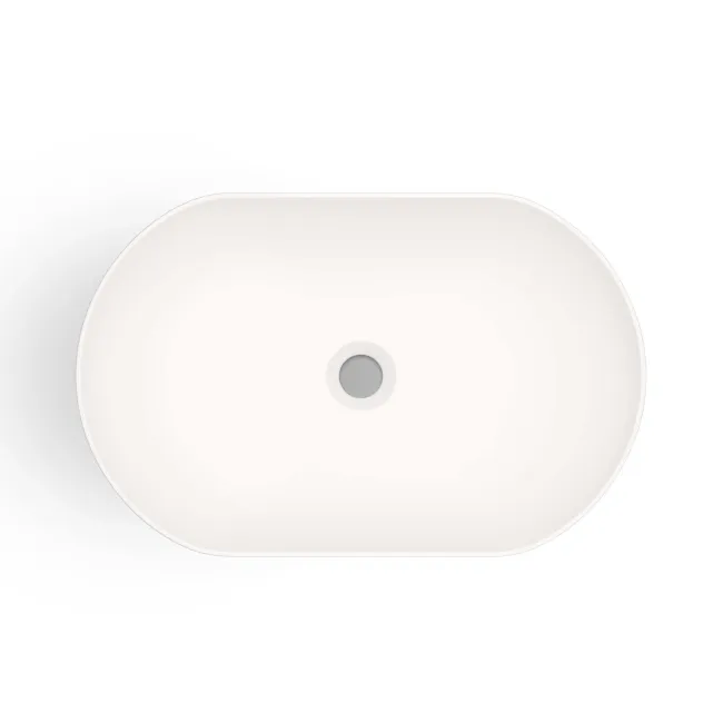 Missouri Matt White Pill Counter Top Stone Basin