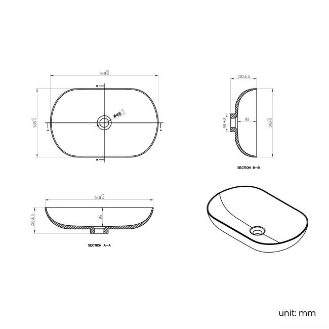 Missouri Matt White Pill Counter Top Stone Basin