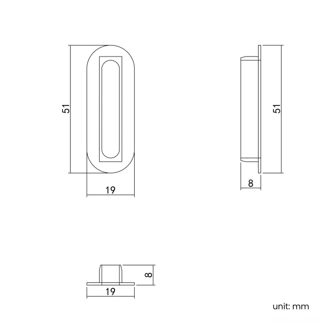 Brushed Brass Pill Basin Overflow Ring
