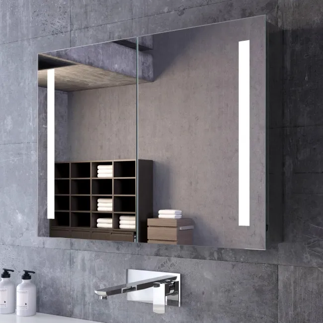 Emielia Illuminated LED Mirror Cabinet 600x800mm