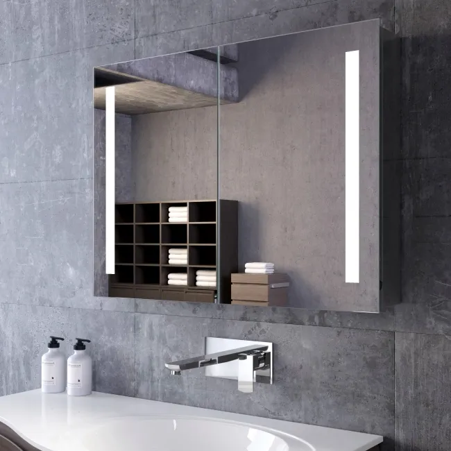 Emielia Illuminated LED Mirror Cabinet 600x800mm