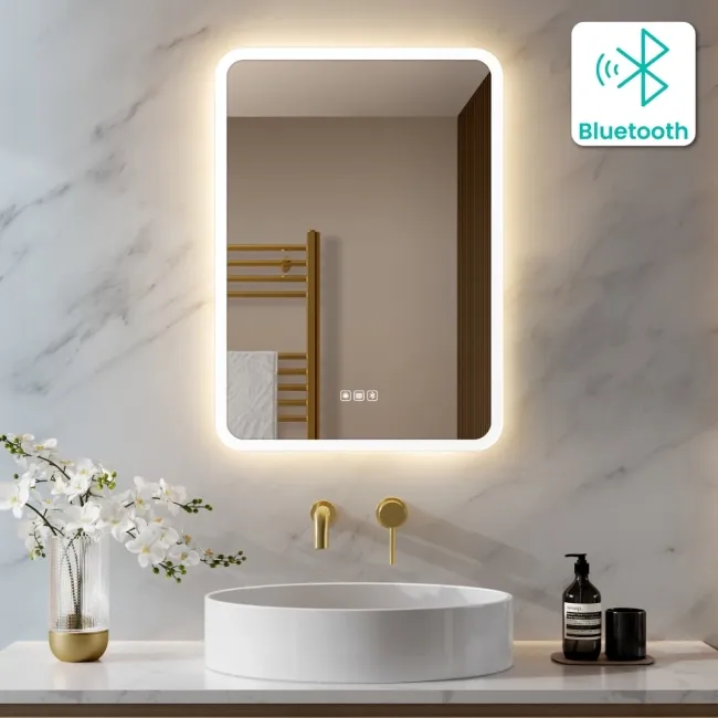 Jolie Illuminated LED Mirror With BLUETOOTH Speaker 700x500mm