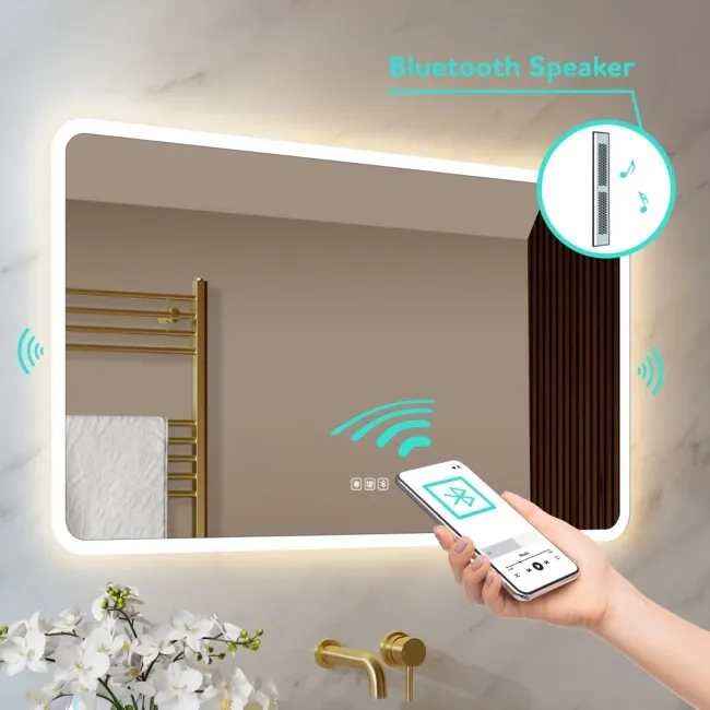 Jolie Illuminated LED Mirror With BLUETOOTH Speaker 600x1200mm