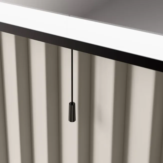 Mila Battery Powered Black Framed Illuminated LED Mirror 700x500mm
