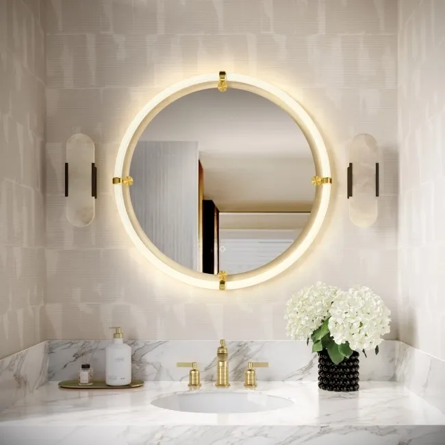 Frankie Round Illuminated LED Mirror 800mm