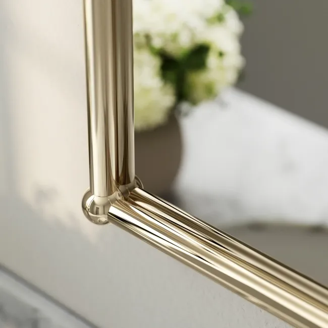 Avoca Traditional English Gold Arched Mirror 673X490mm