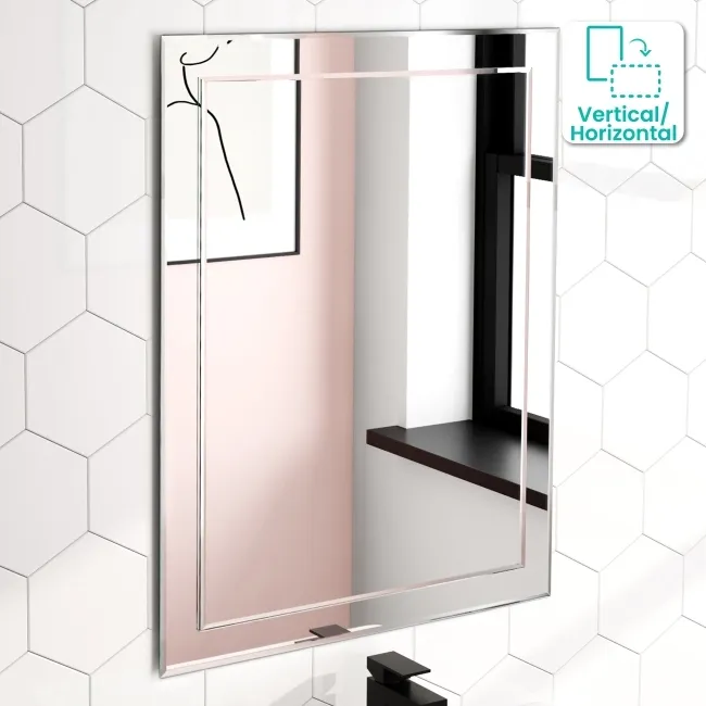 Abbie Silver Mirror 800x600mm