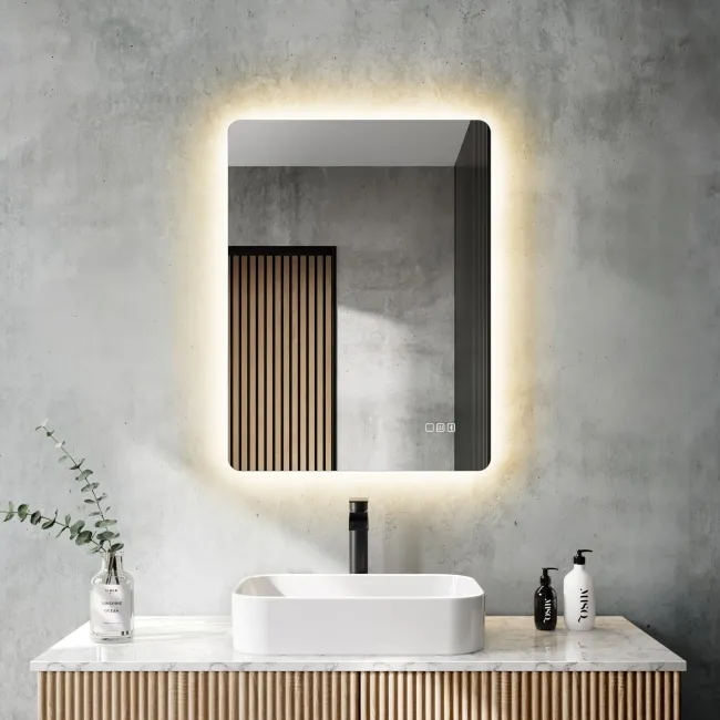 Clara Backlit LED Mirror With BLUETOOTH Speaker 800x600mm
