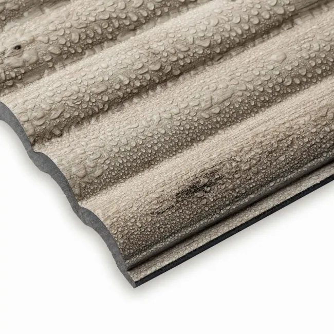 Trepanel Aqua 3D® Waterproof Grey Wood Effect Reeded Wall Panel 3 Pack (Covers 1.80 SQM)
