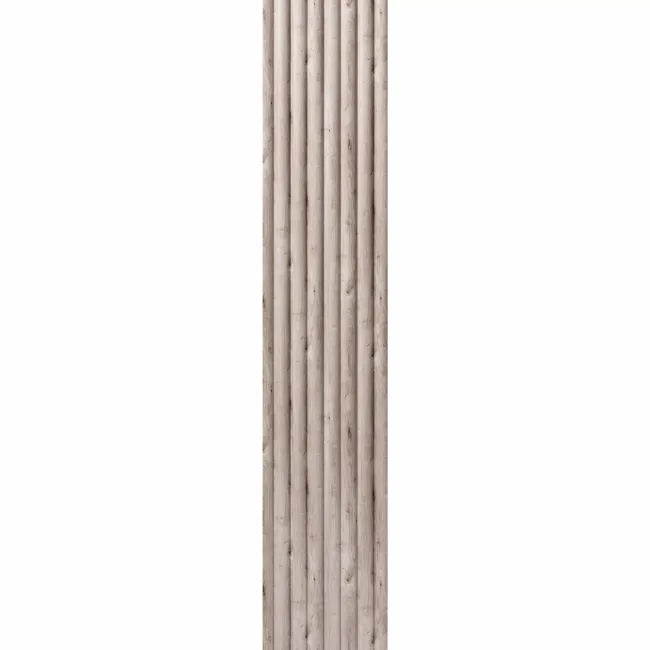 Trepanel Aqua 3D® Waterproof Grey Wood Effect Reeded Wall Panel 3 Pack (Covers 1.80 SQM)