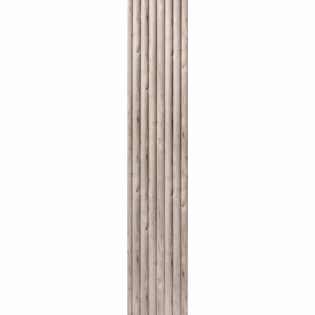 Trepanel Aqua 3D® Waterproof Grey Wood Effect Reeded Wall Panel 3 Pack (Covers 1.80 SQM)