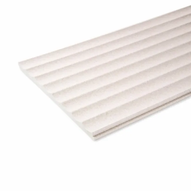 Trepanel Aqua 3D® Waterproof Ivory Stone Effect Fluted Wall Panel 3 Pack (Covers 1.80 SQM)