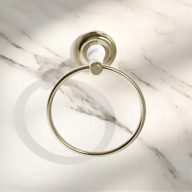 Avoca Traditional English Gold Towel Ring