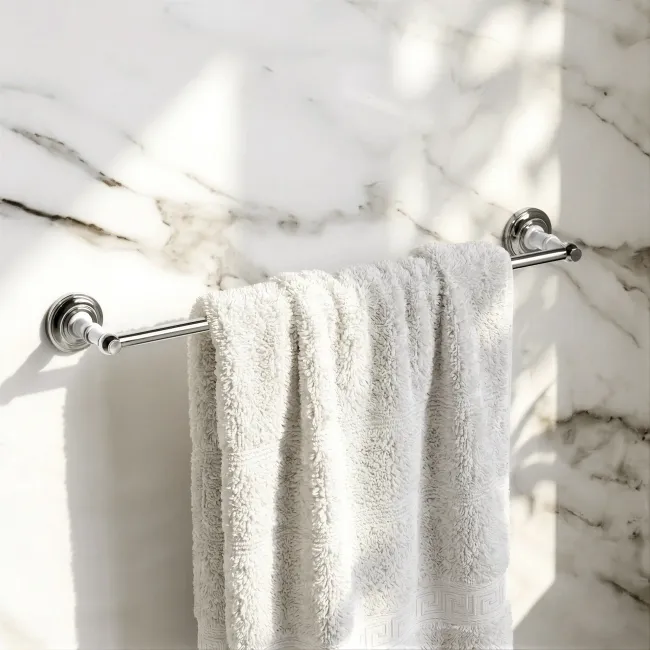 Avoca Traditional Chrome Towel Rail