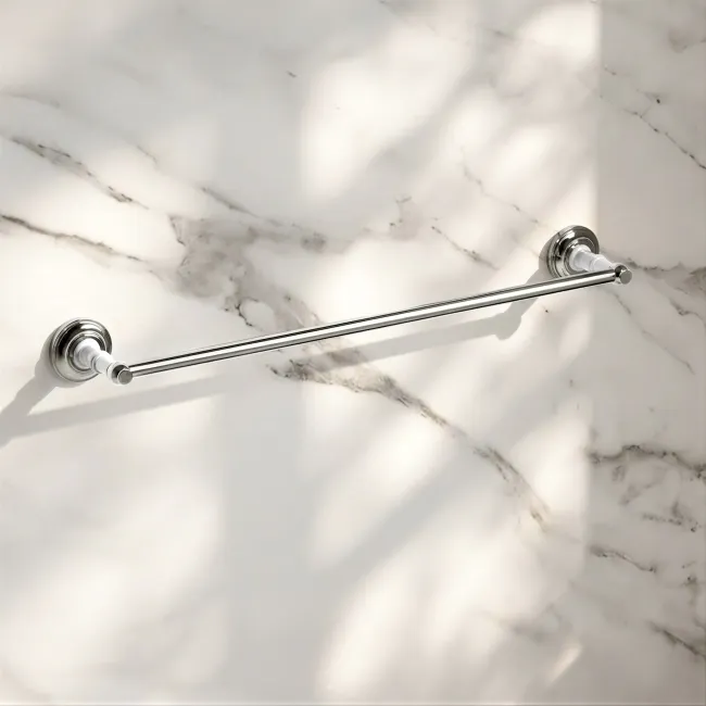 Avoca Traditional Chrome Towel Rail