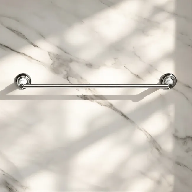 Avoca Traditional Chrome Towel Rail