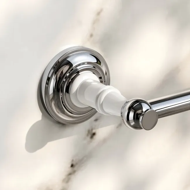 Avoca Traditional Chrome Towel Rail