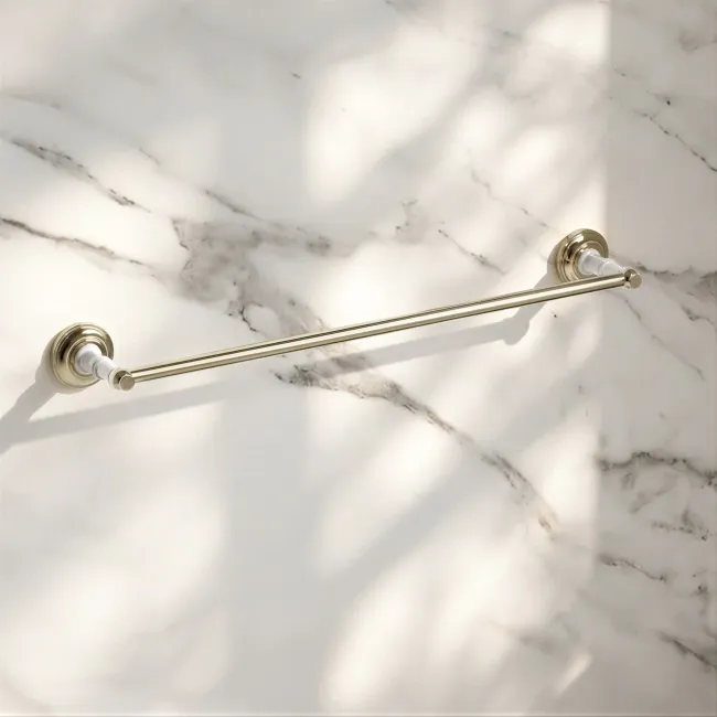 Avoca Traditional English Gold Towel Rail