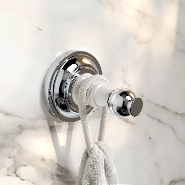 Avoca Traditional Chrome Robe Hook