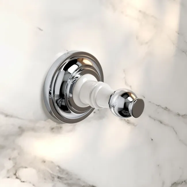 Avoca Traditional Chrome Robe Hook