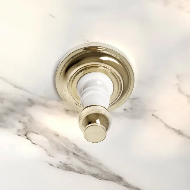Avoca Traditional English Gold Robe Hook