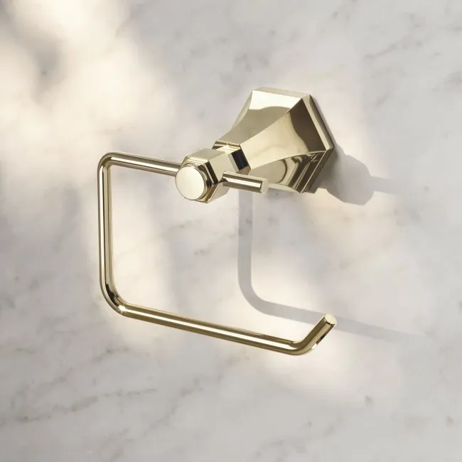 Kenmare Traditional English Gold Toilet Roll Holder