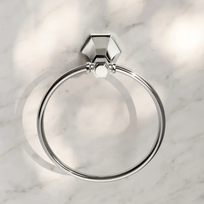 Kenmare Traditional Chrome Towel Ring