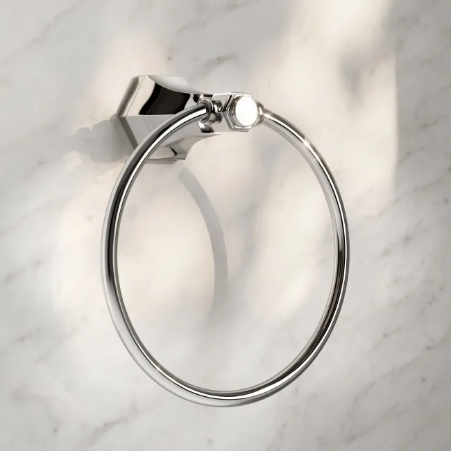 Kenmare Traditional Chrome Towel Ring