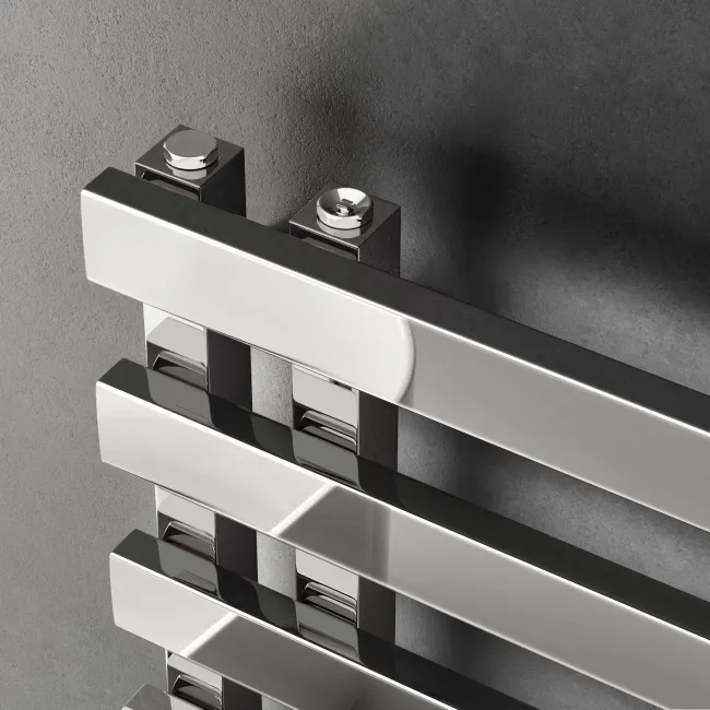 Palermo Electric Chrome Designer Heated Towel Rail 800x450mm