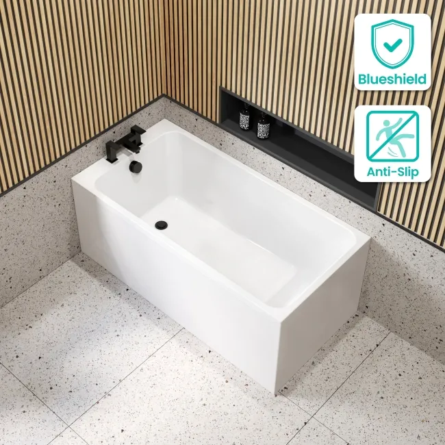 Witney 1400x700 Square Single Ended Bath