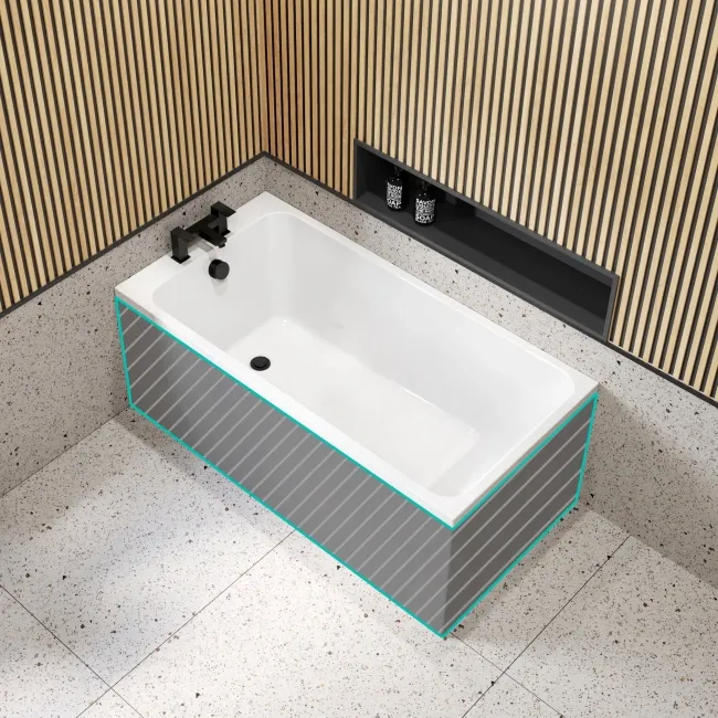 Witney 1400x700 Square Single Ended Bath