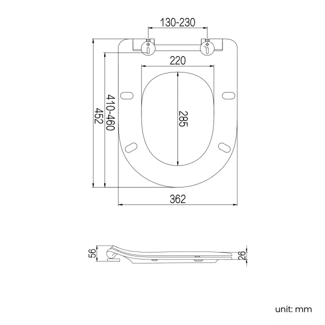 Denver Rimless Close Coupled Corner Toilet With Soft Close Slim Seat