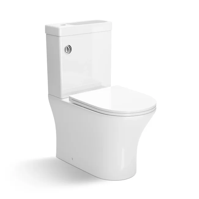 Brooklyn 2-In-1 Combined Wash Basin & Rimless Toilet With Premium Soft Close Slim Seat
