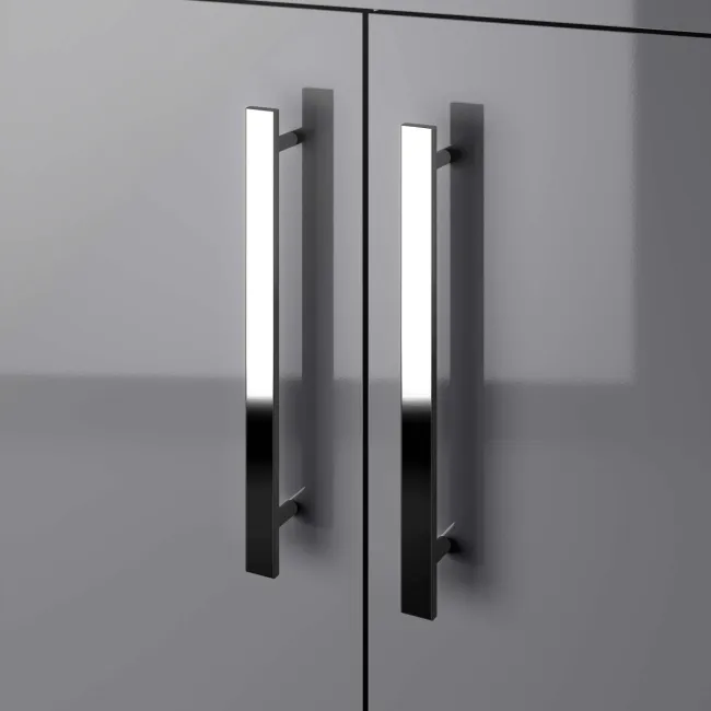 Avon Stone Grey Basin Vanity and Back To Wall Unit 1100mm - Right Handed