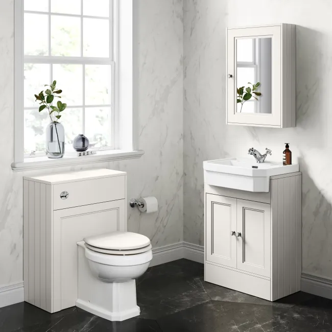 Cotton White Mirror Cabinet 700x500mm