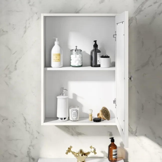 Cotton White Mirror Cabinet 700x500mm