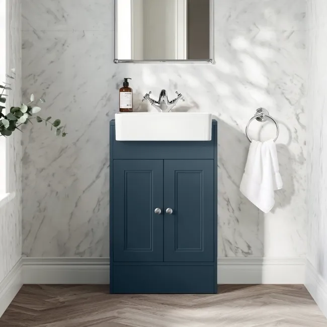 Monaco Navy Blue Basin Vanity 500mm