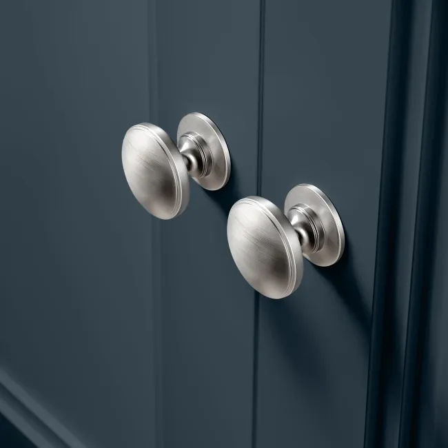 Monaco Navy Blue Combination Vanity Basin with Marble Top & Hudson Toilet with Wooden Seat 1000mm
