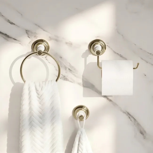 Avoca Traditional English Gold 3 Pieces Accessory Set