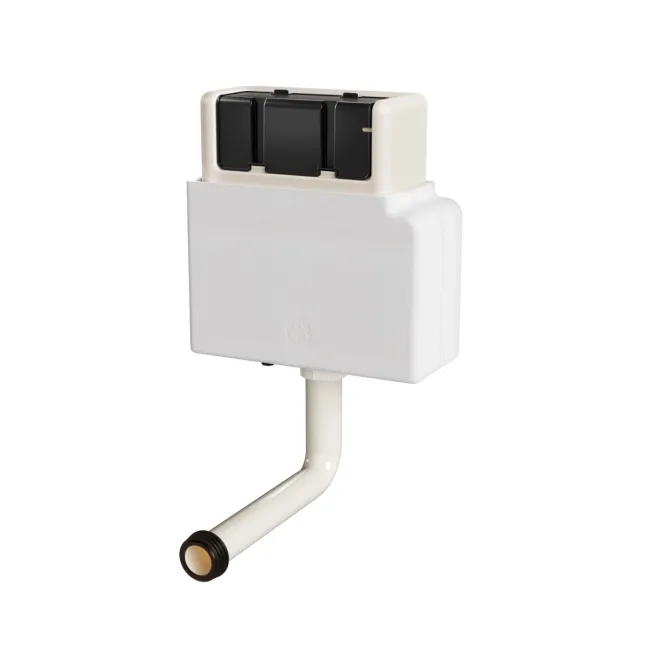 Arizona Pneumatic Concealed Cistern With Brushed Copper Round Push Button