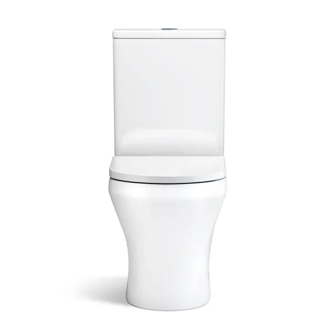 Beverly Rimless Tornado Fully Back To Wall Close Coupled Toilet With Soft Close Seat