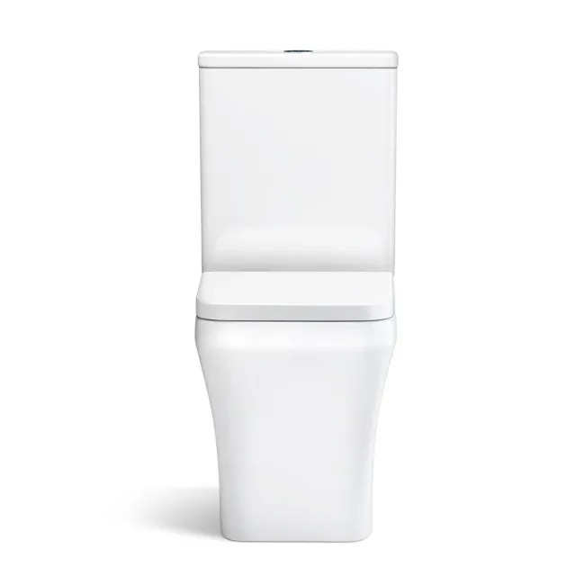 Ventura Rimless Tornado Fully Back To Wall Close Coupled Toilet With Soft Close Seat