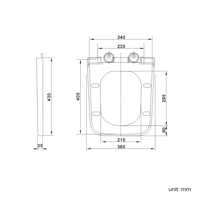 Ventura Rimless Tornado Fully Back To Wall Close Coupled Toilet With Soft Close Seat