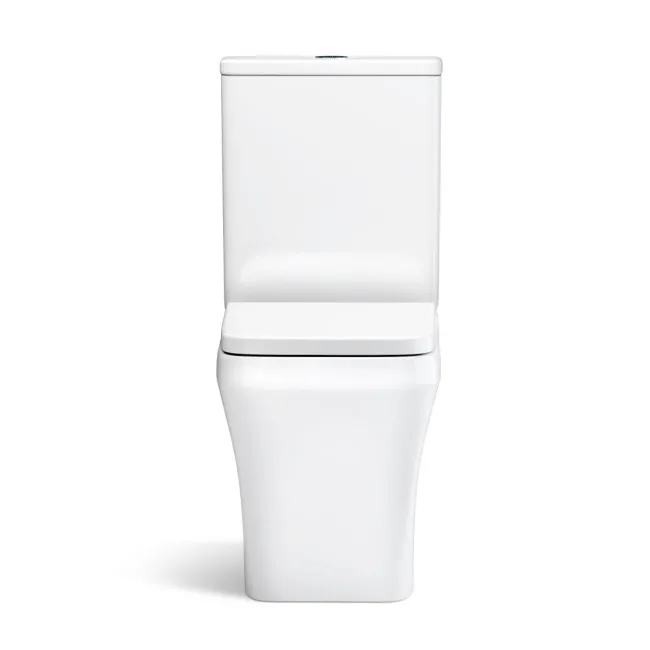 Ventura Rimless Tornado Fully Back To Wall Close Coupled Toilet With Premium Soft Close Seat