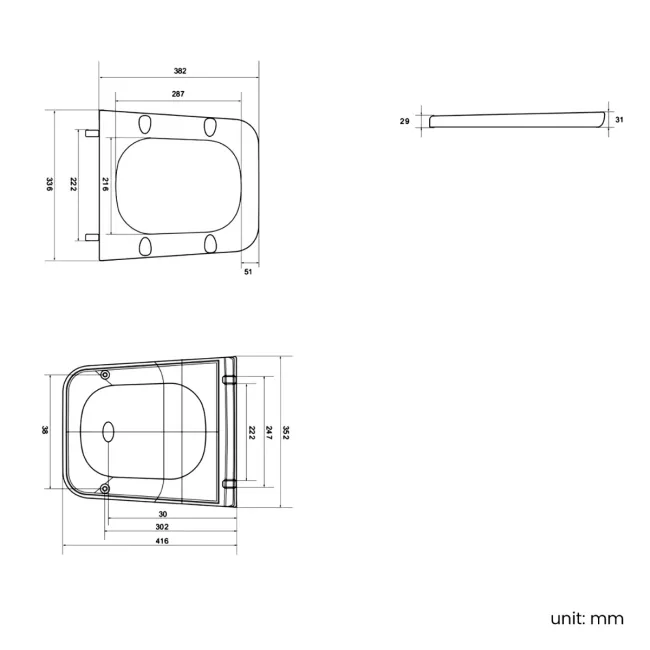 Ventura Rimless Tornado Fully Back To Wall Close Coupled Toilet With Premium Soft Close Seat